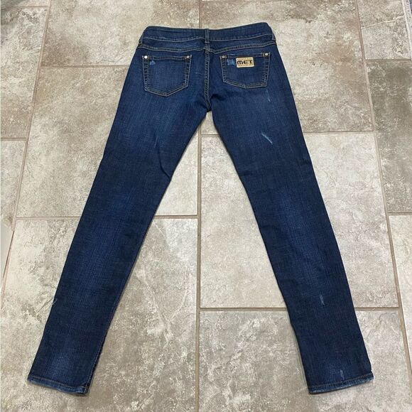 MET Jeans “Made in Italy” Low Rise Skinny Distressed Stretch Jeans 29x31 LNWT - Picture 5 of 12